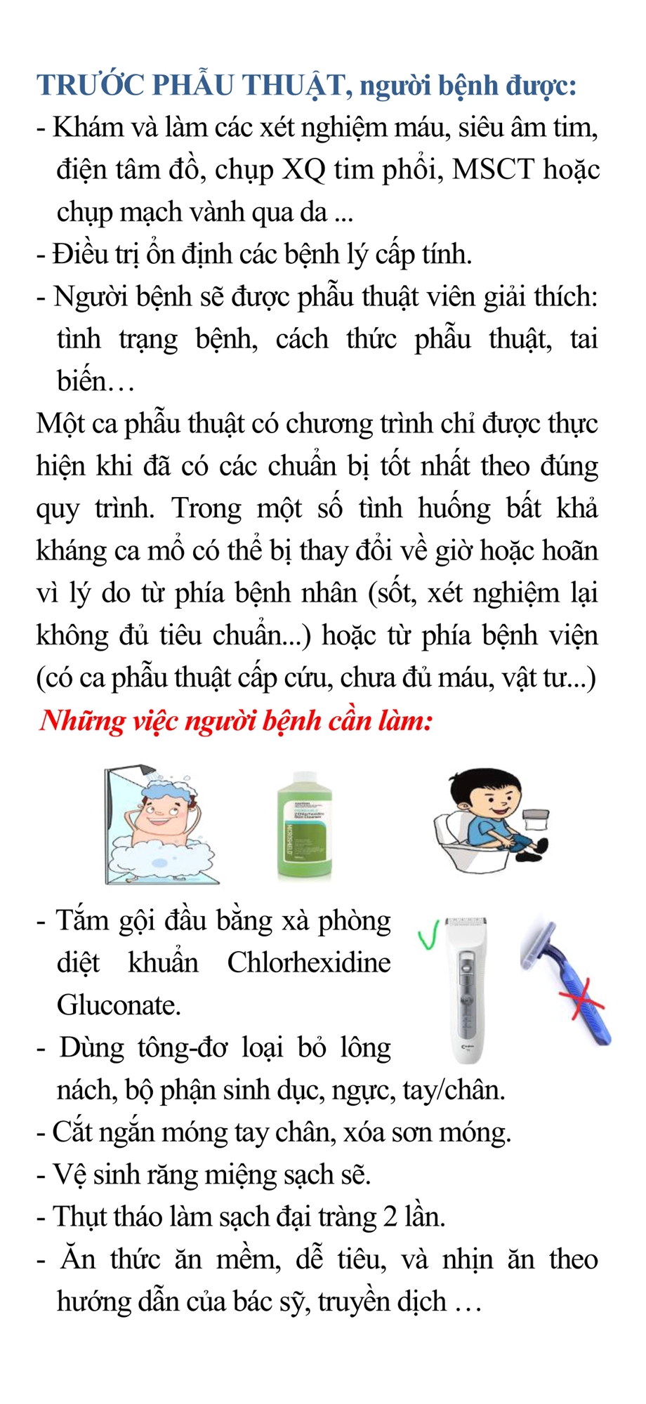 2. Phẫu thuật tim - Một số vấn đề cần được quan tâm