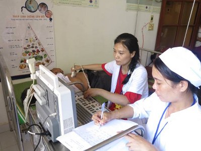 Đoàn Y, bác sĩ Bệnh viện Tim Hà Nội tổ chức khám chữa bệnh miễn phí cho nhân dân đảo Lý Sơn