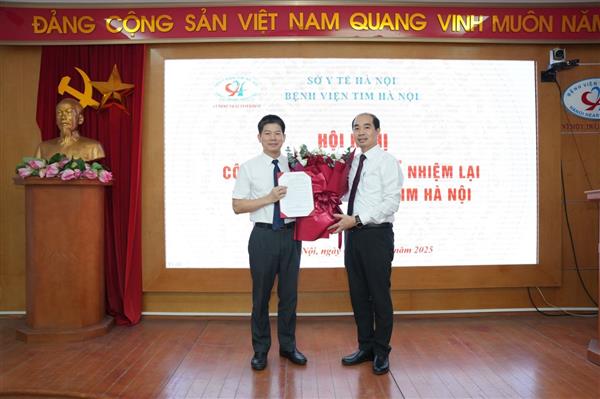 PGS.TS Nguyễn Sinh Hiền được bổ nhiệm lại giữ chức vụ Giám đốc Bệnh viện Tim Hà Nội